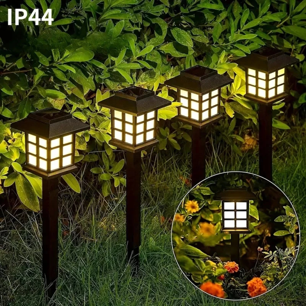Luminária de Jardim Solar Espeto Japonesa Luz Quente
