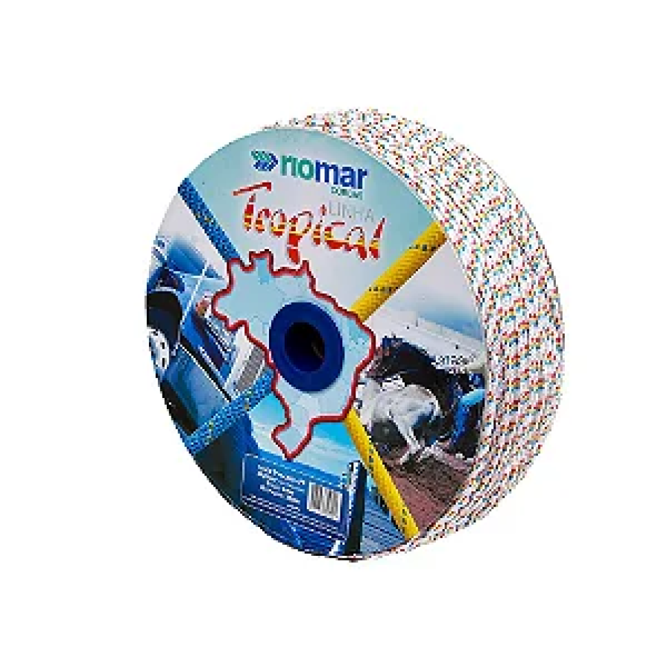 Corda Riomar Trançada 12mm Tropical Multicor