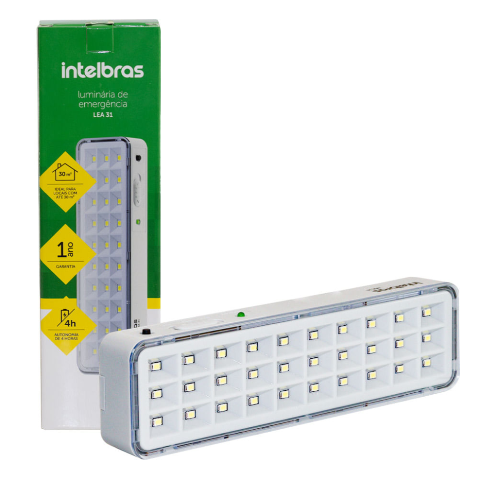 Luz de Emergência Intelbras Lea 31 Led 1W Bivolt