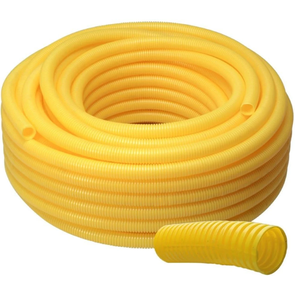 Eletroduto Conrrugado Krona PVC 25mm x 50m Amarelo