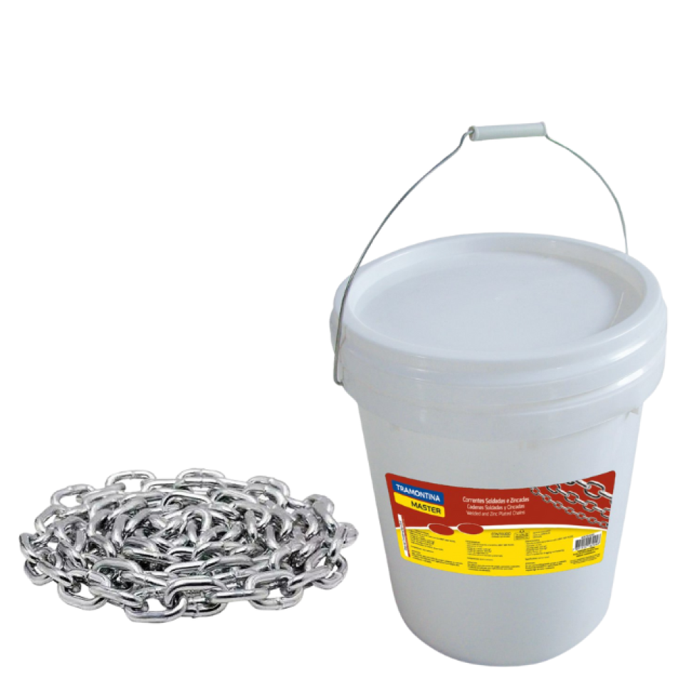 Corrente Tramontina Soldada Zincada 5 mm com Balde 12 kg