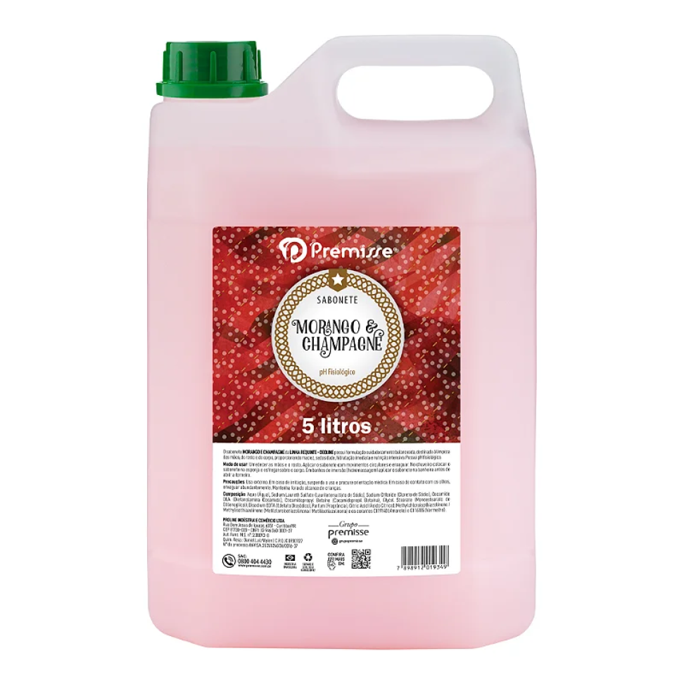 Sabonete Líquido Premisse Galão 5L Morango com Champagnhe