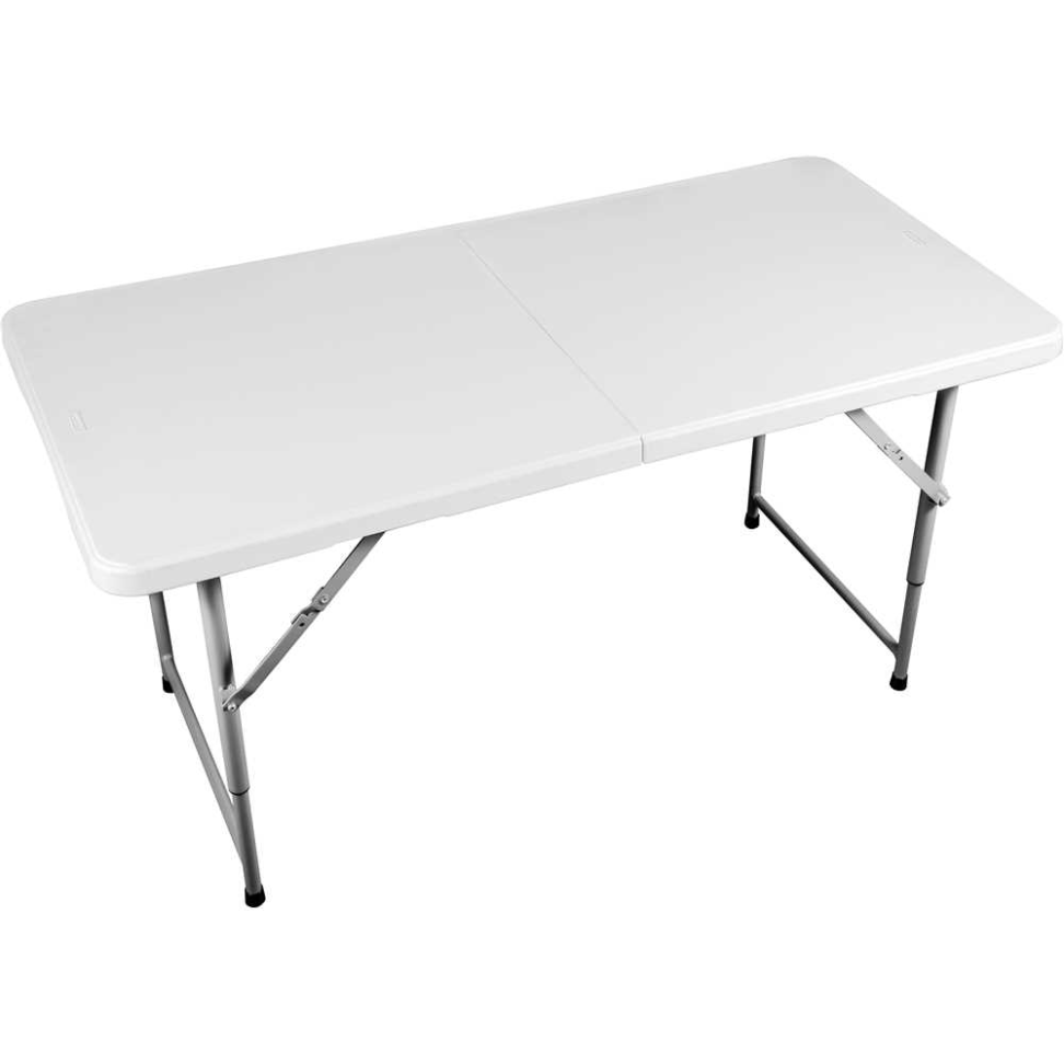 Mesa Retangular Dobrável Vonder Branca 120cm