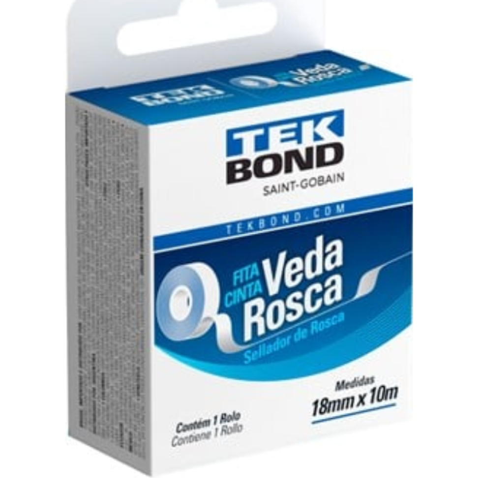 Fita Veda Rosca TekBond 18mmx10m