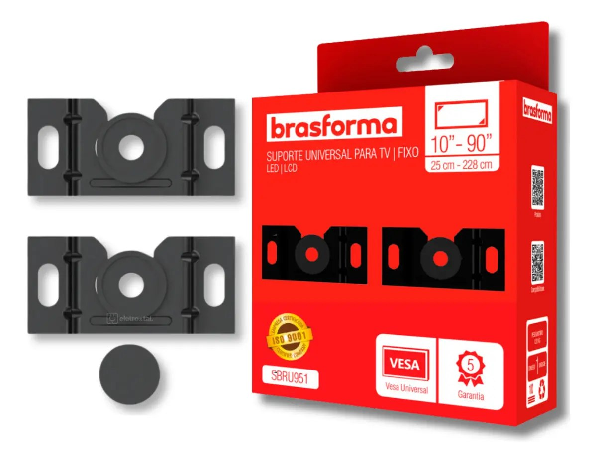 Suporte de TV Fixo Universal 10" a 90"