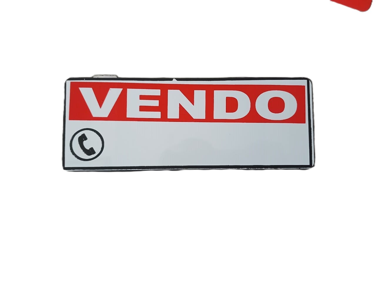 Plaquinha 19x7cm Vendo