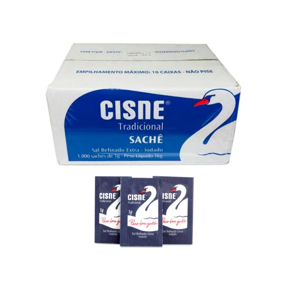 Sal Sachê Refinado Cisne 1g C/1000
