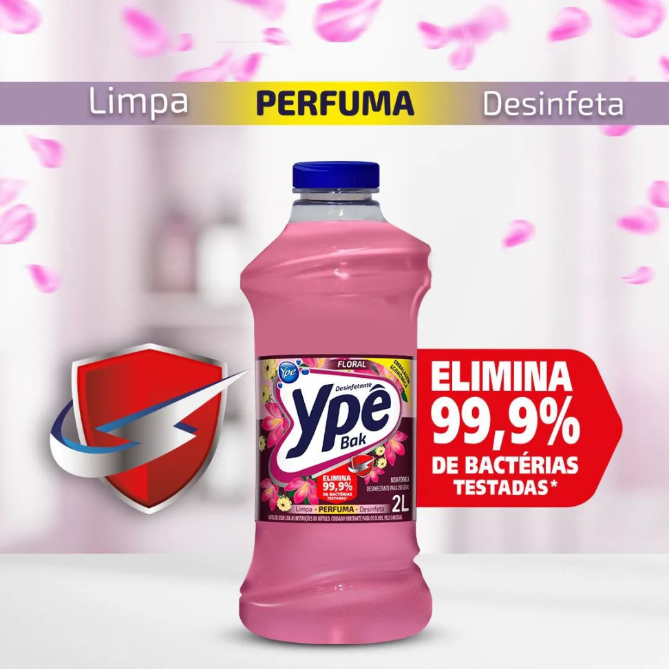 Desinfetante Líquido Bak Ypê Floral 2L