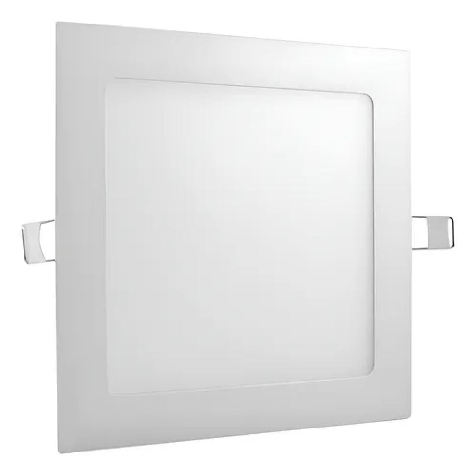 Painel de Led Embutir Quadrado 18W Premier Bivolt D22cm