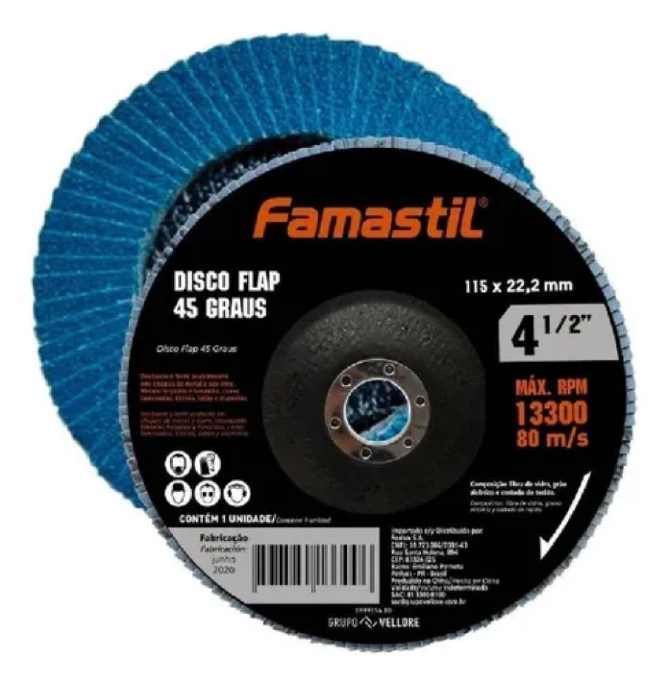 Disco Flap Famastil Metal 4 1/2"