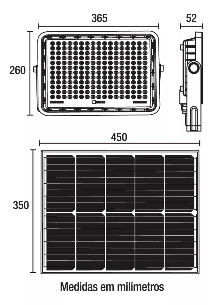 Refletor Solar Blumenau 100w 6500K