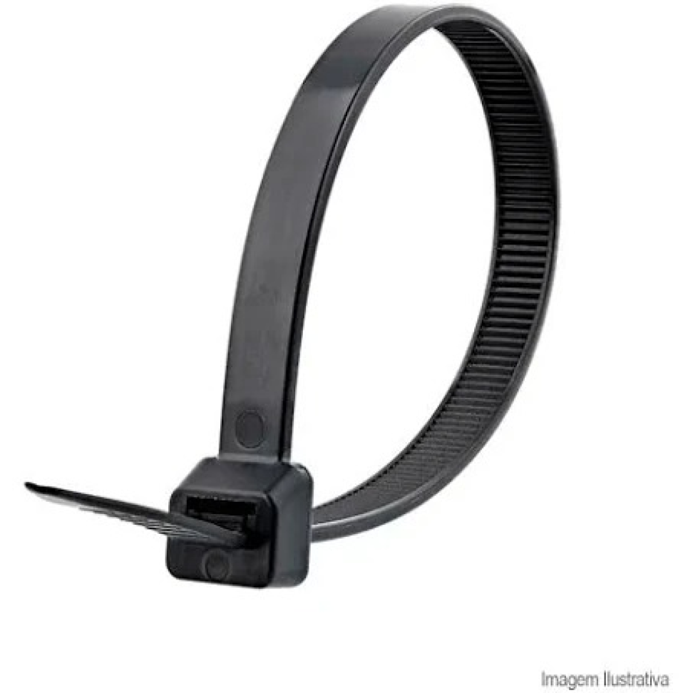 Abraçadeira de Nylon Foxlux Preta 370x7,0mm
