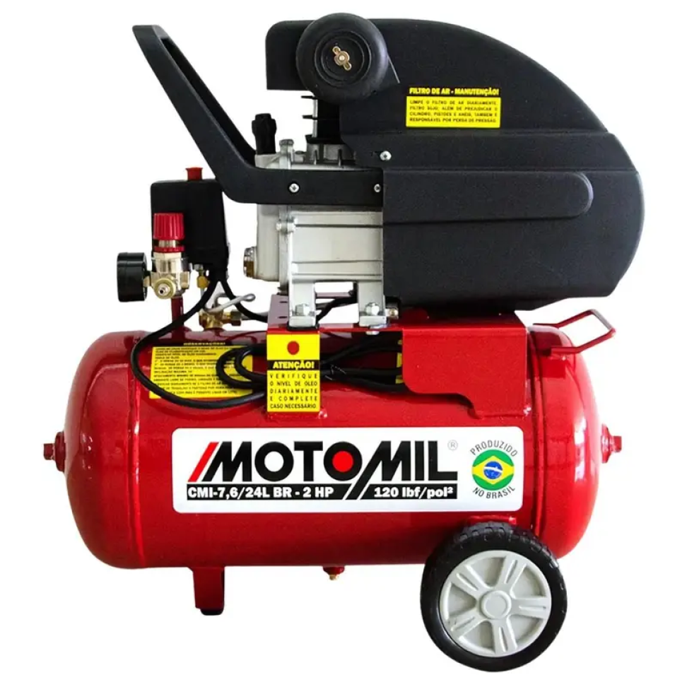 Compressor de Ar Motomil 2Cv 50L 120psi 220V