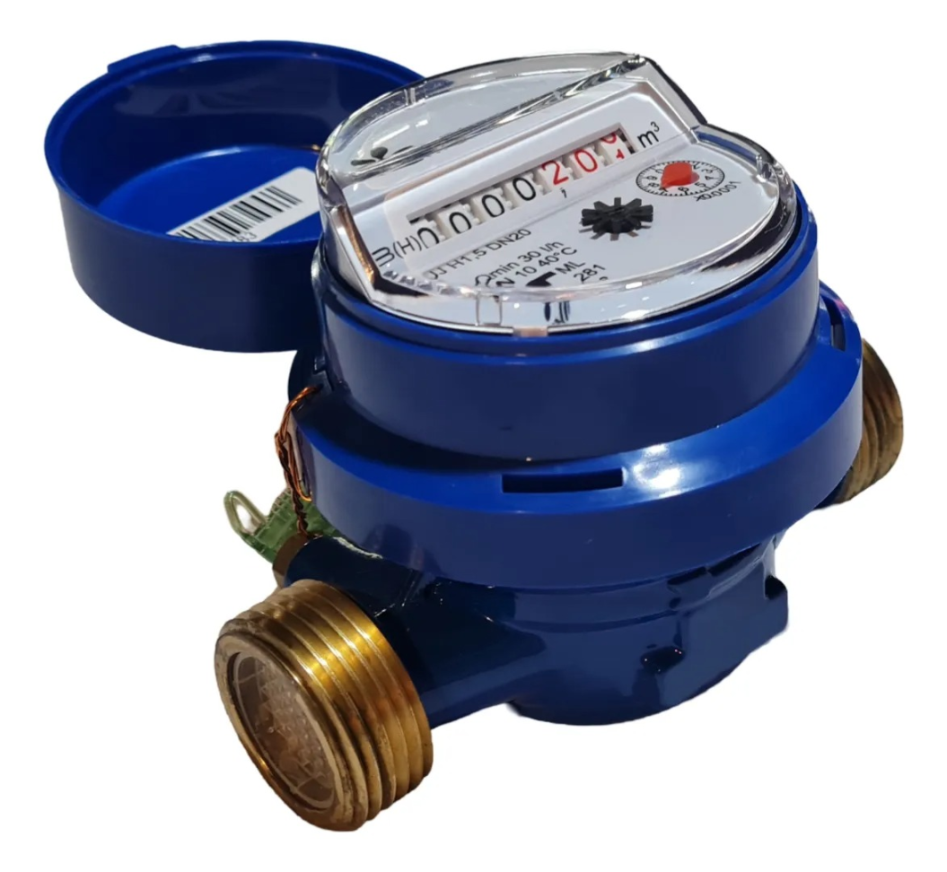 Hidrômetro Unijato Hidrometer Metal 3/4" Dn20 Vmax 3m³/h
