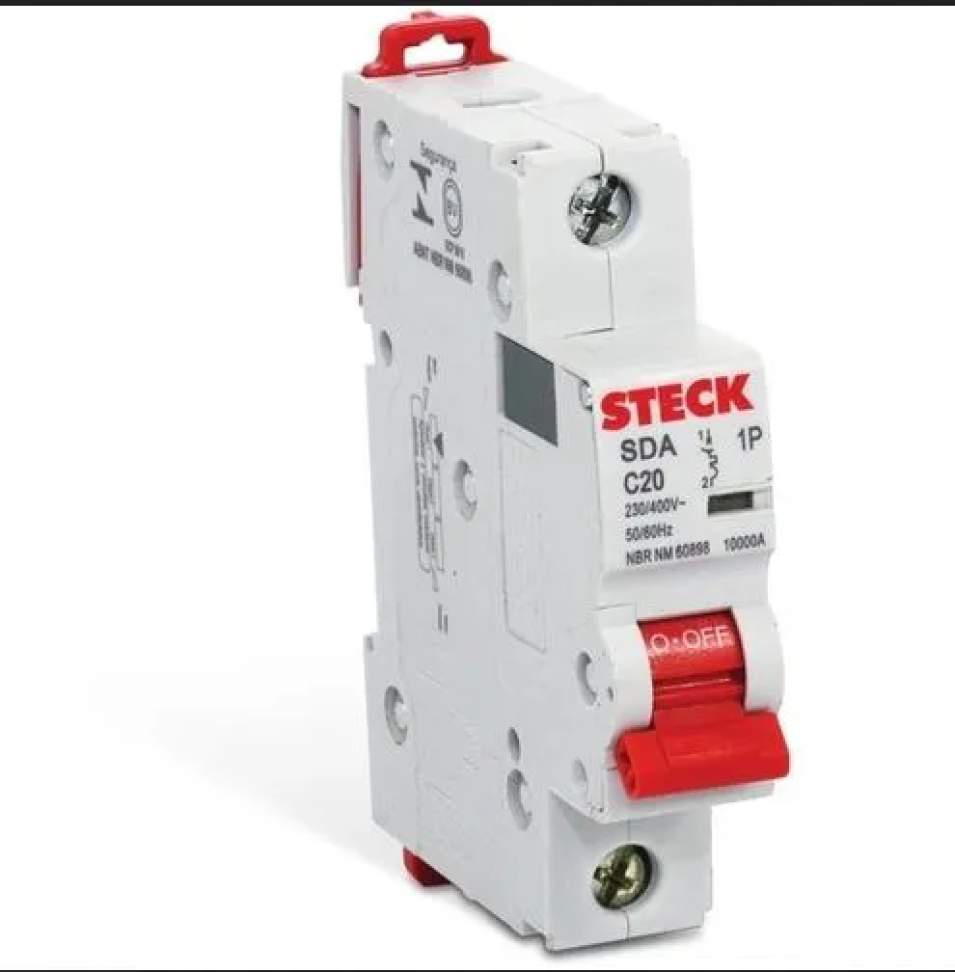 Disjuntor Steck Din Unipolar Classe C 20 Amp