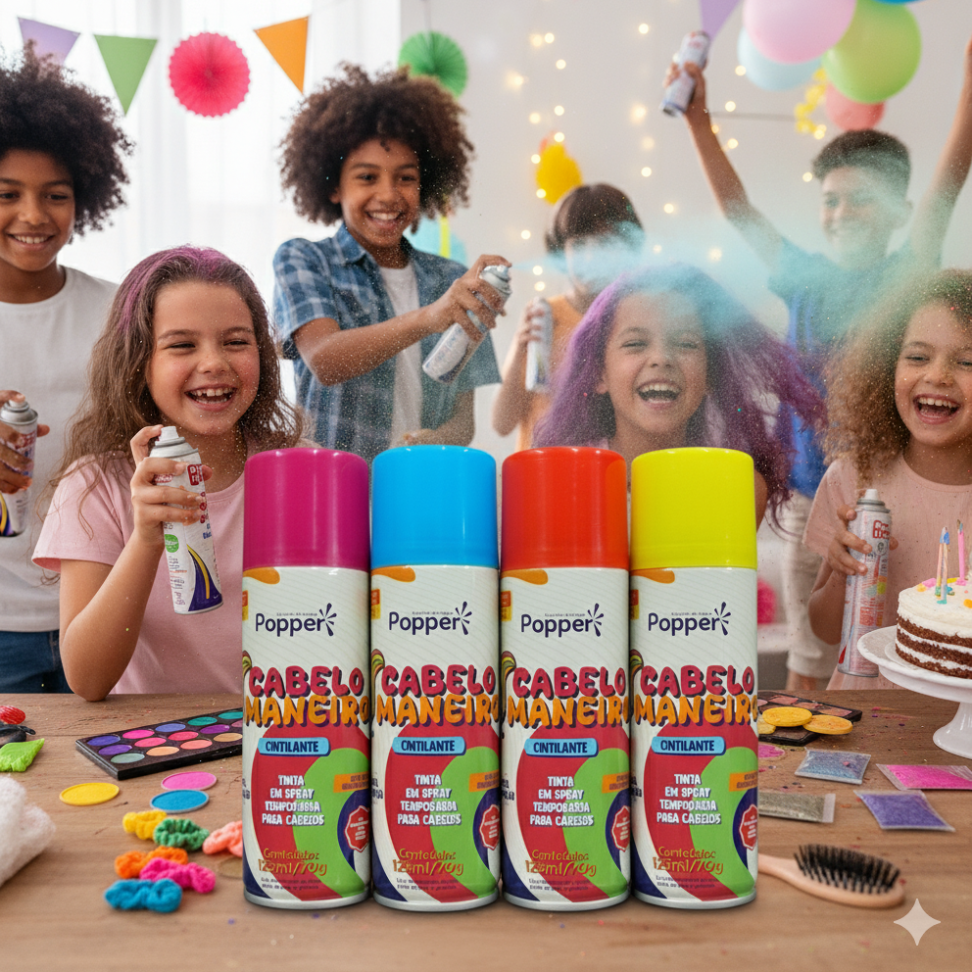 Tinta Spray, Pct/6 Latas de Cores Cintilantes, Lata 125ml. - #5