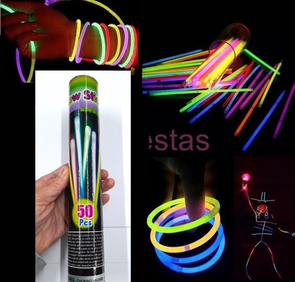 Pulseira Neon 50 unidades, Glow Stick de Cores Variadas. - #2