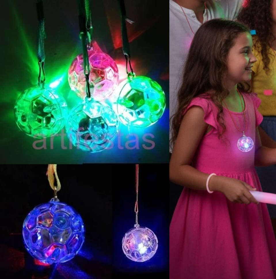 Colar Pisca, Pct/10 unidades, modelo Bola, cores variadas. - #4