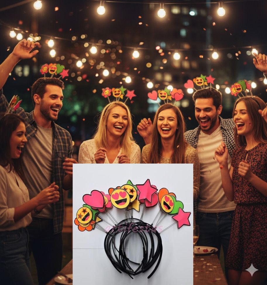 Tiara Party Festa, Pct/10 unidades, Cores Neon que Brilham na Luz Negra. - #5