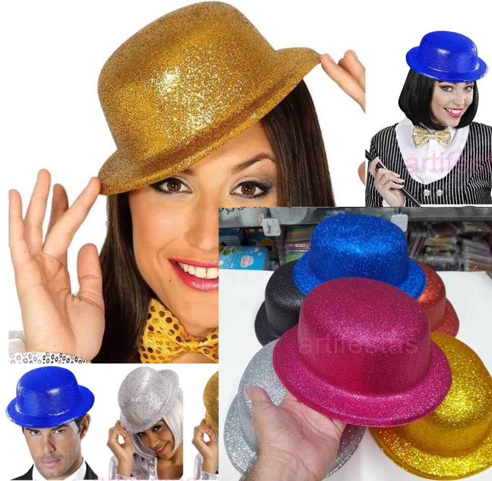 Chapéu Glitter, Pct/10 unidades, Cores Variadas. - #5