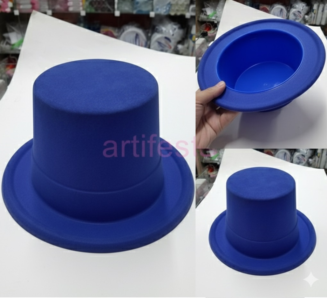 Cartola Plástica, Pct/5 unidades, cor Azul. - #3