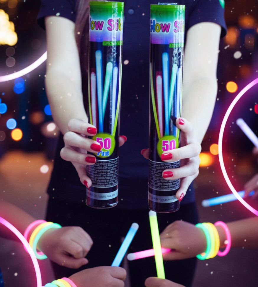 Pulseira Neon 50 unidades, Glow Stick de Cores Variadas. - #5