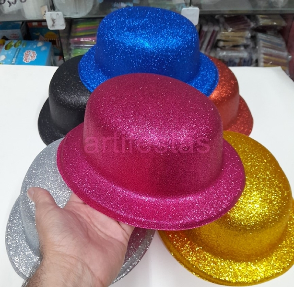 Chapéu Glitter, Pct/10 unidades, Cores Variadas. - #4