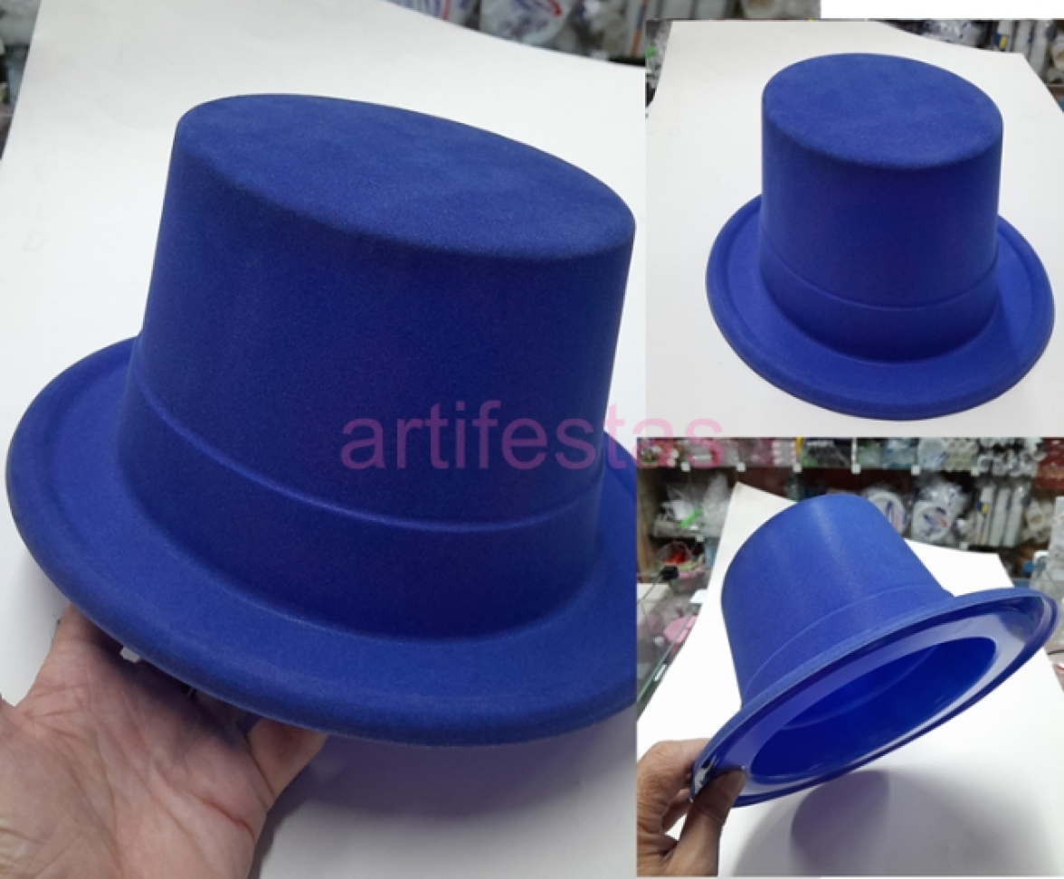 Cartola Plástica, Pct/5 unidades, cor Azul. - #5