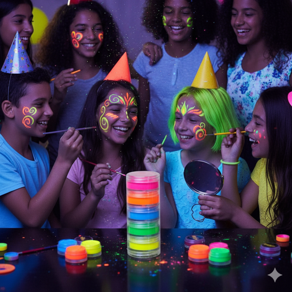 Tinta Facial Neon, 5 cores (4g cada). - #4