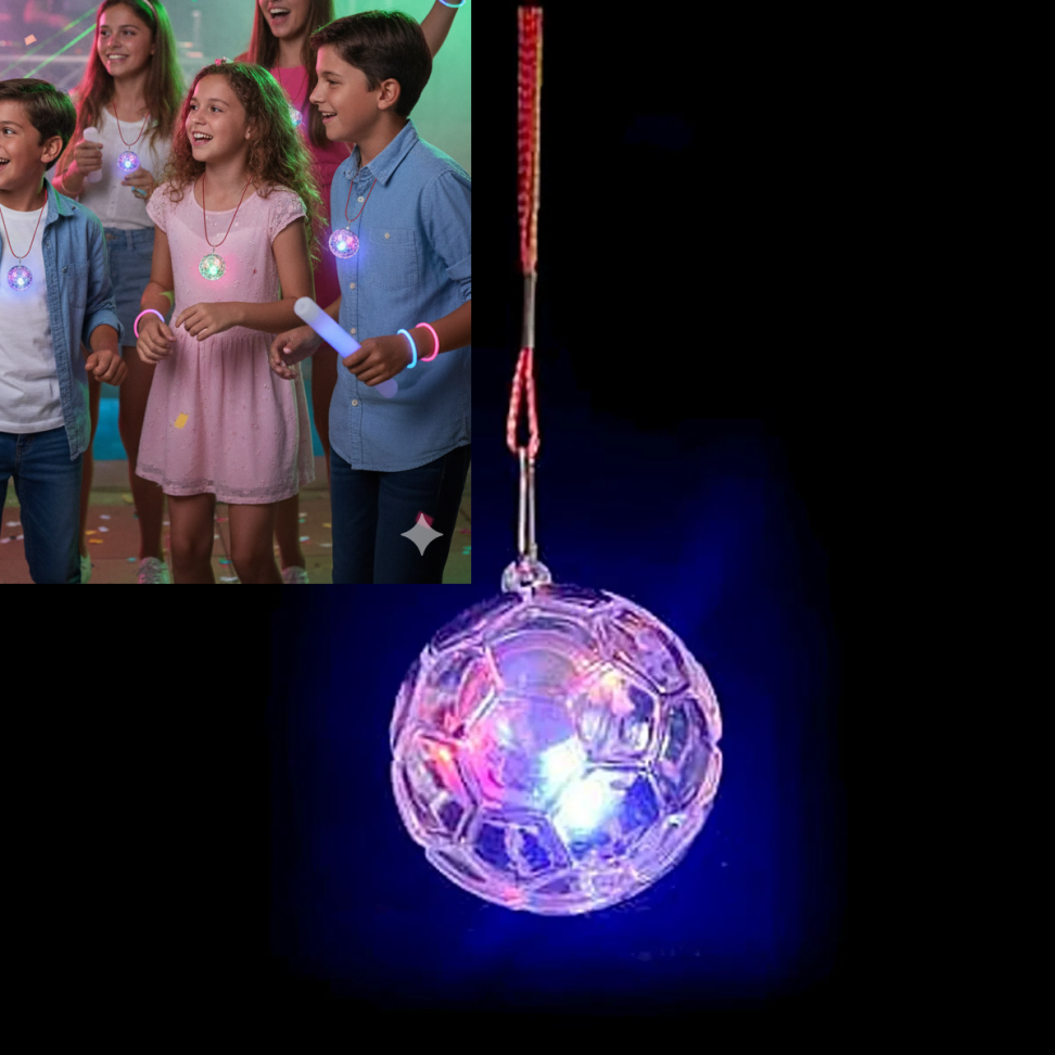 Colar Pisca, Pct/10 unidades, modelo Bola, cores variadas. - #3