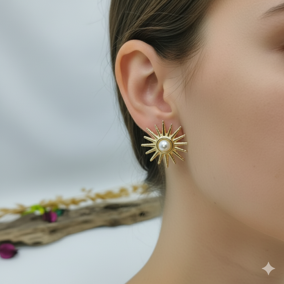 Brincos estrela de pérola - #2