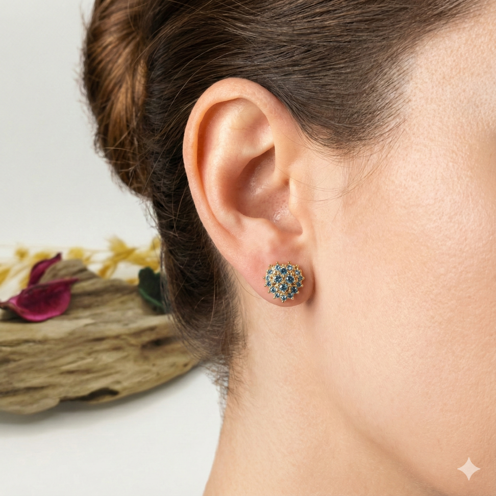 Brinco coração cravejado - #2