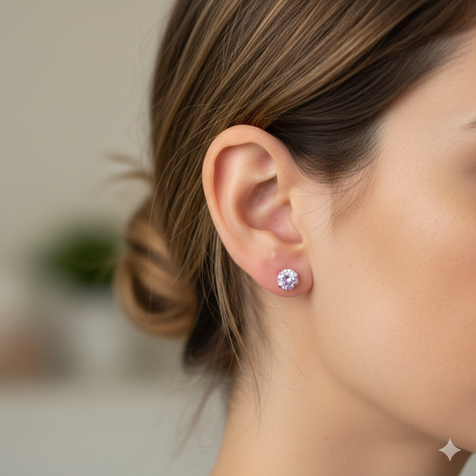 Brinco segundo furo Ponto de Luz 6 mm - #2