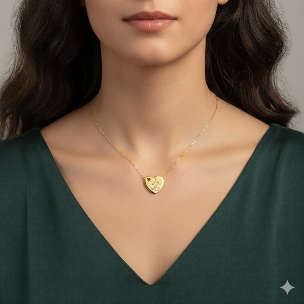 Colar coração signo - Capricórnio - #2