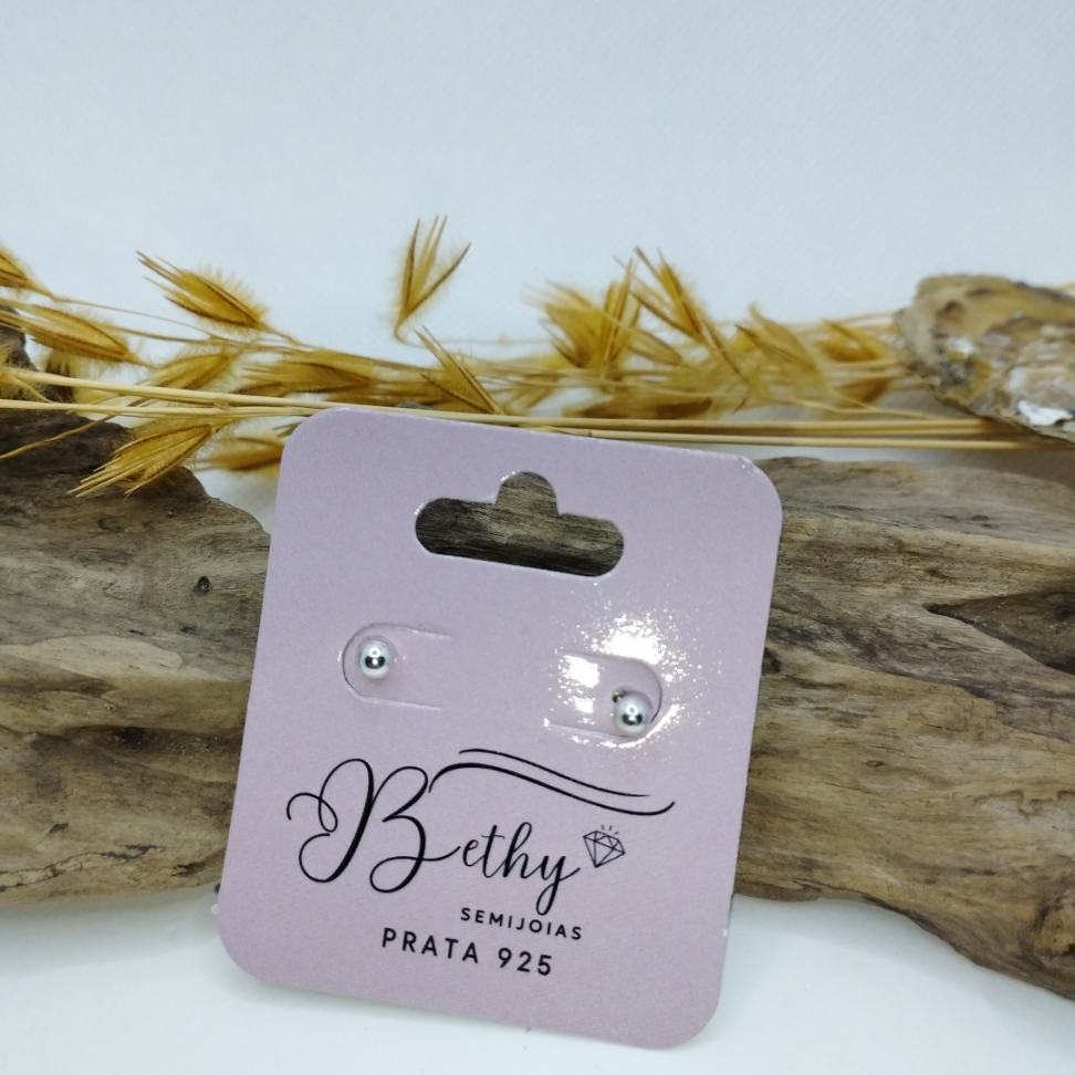 Segundo furo prata 3 mm - #3