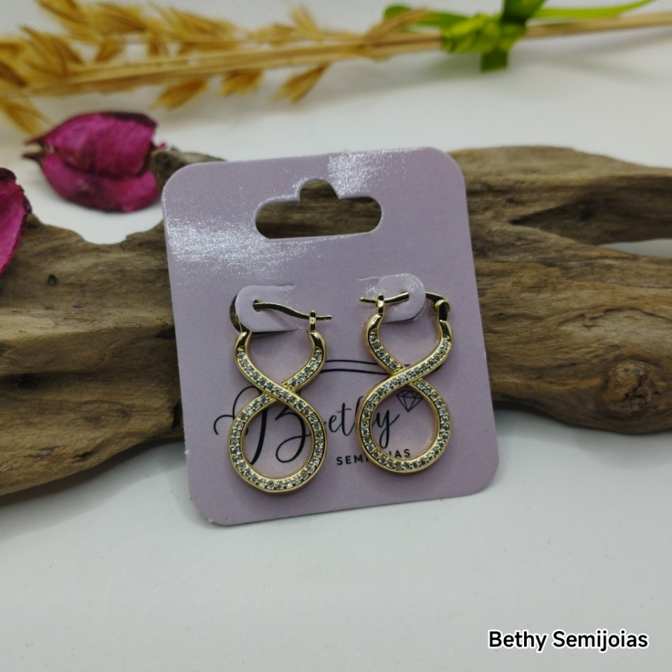 Brinco infinito cravejado - #3