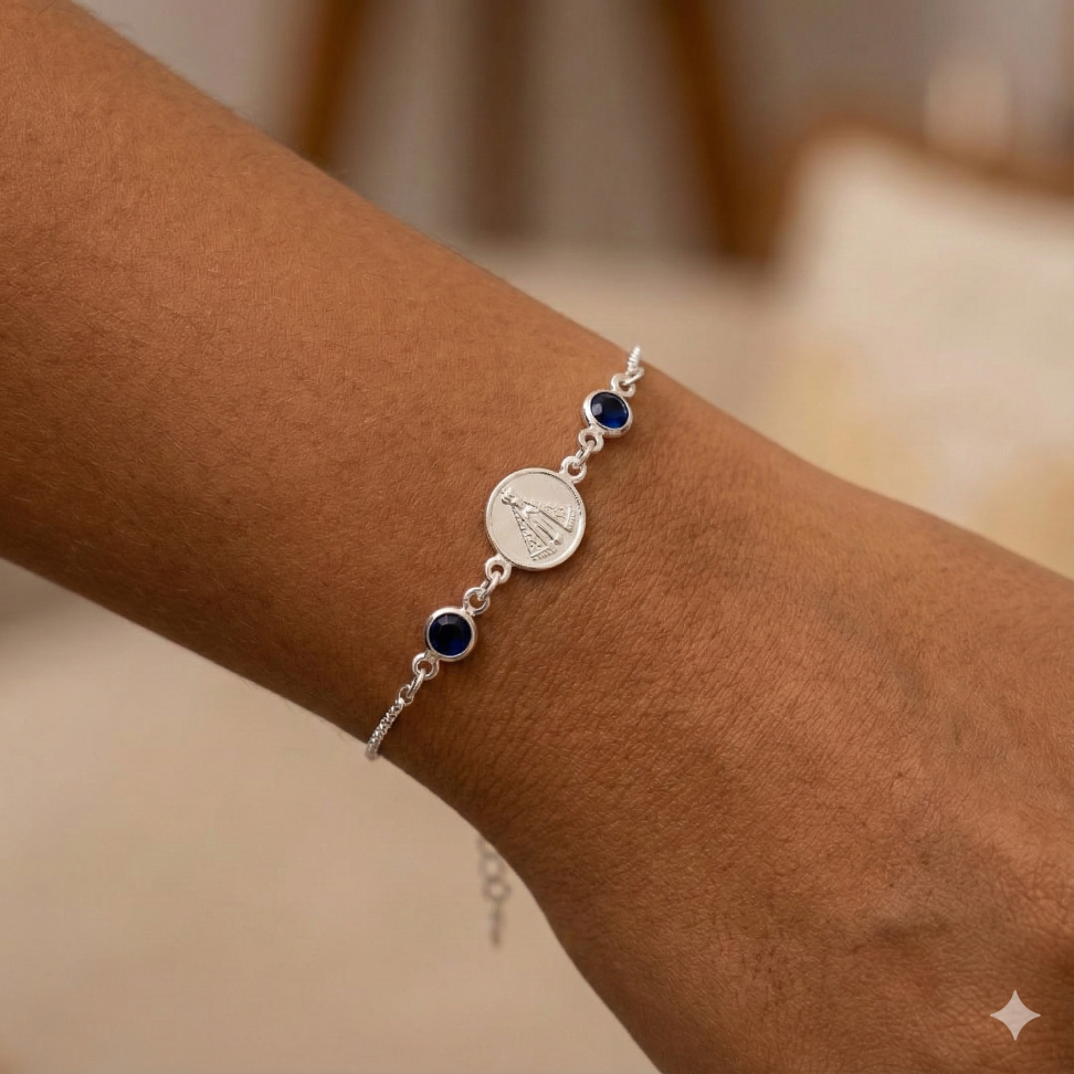 Pulseira medalha Nossa Senhora de Fátima - #2
