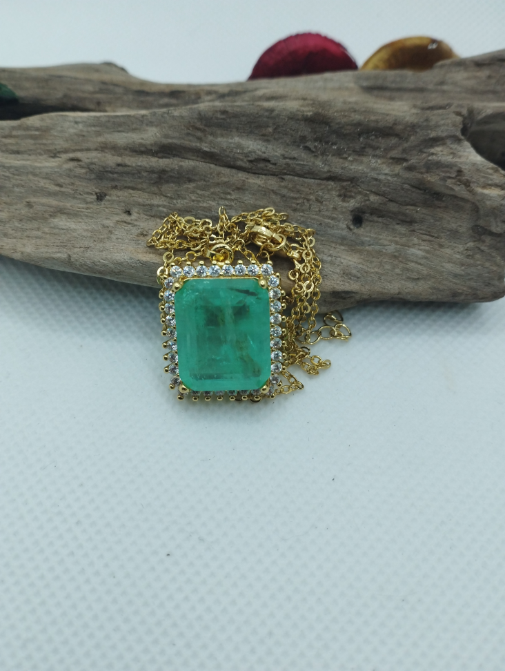 Colar Quadro Fusion Verde Esplendor - #2