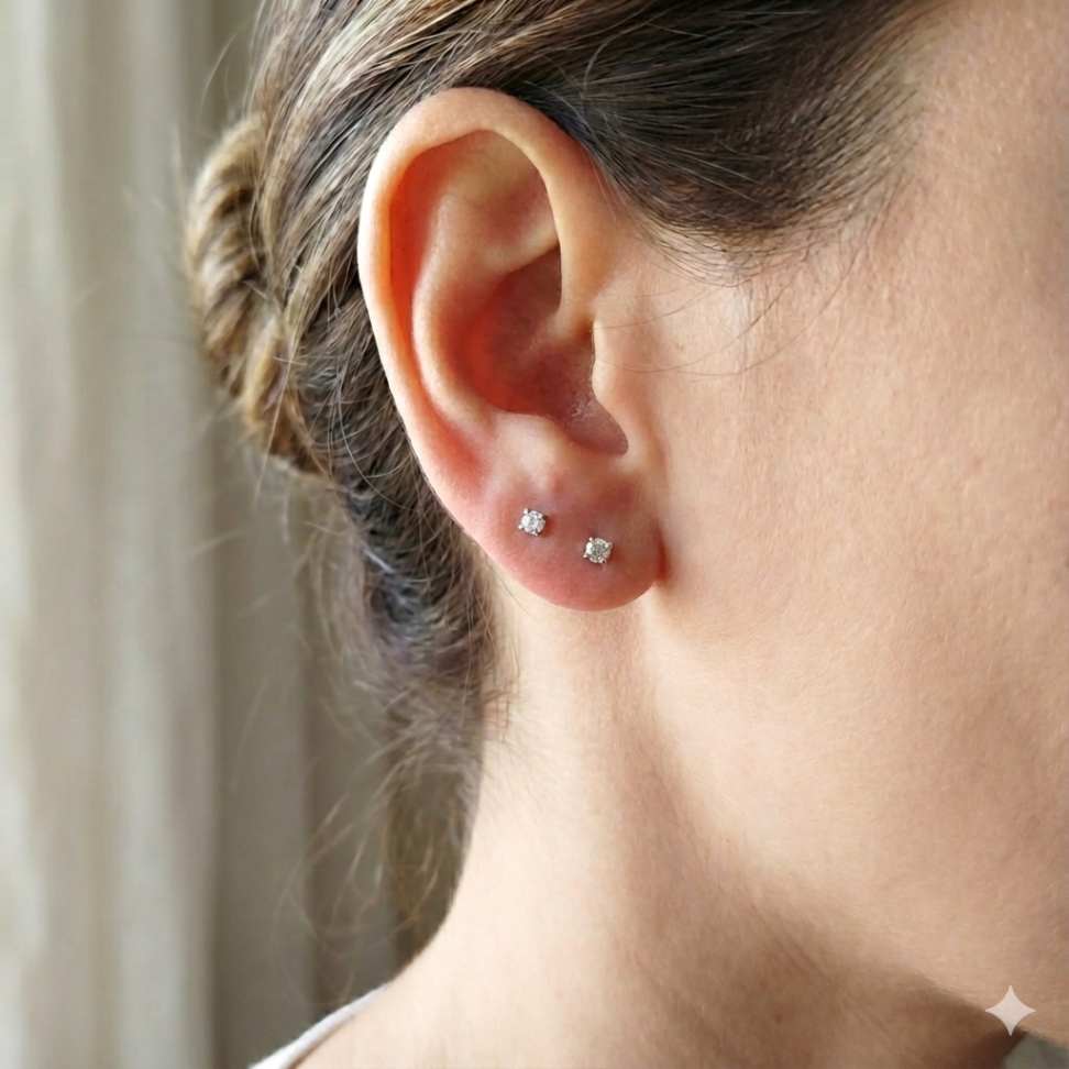 Brinco segundo furo Ponto de Luz 2,5 mm - #1