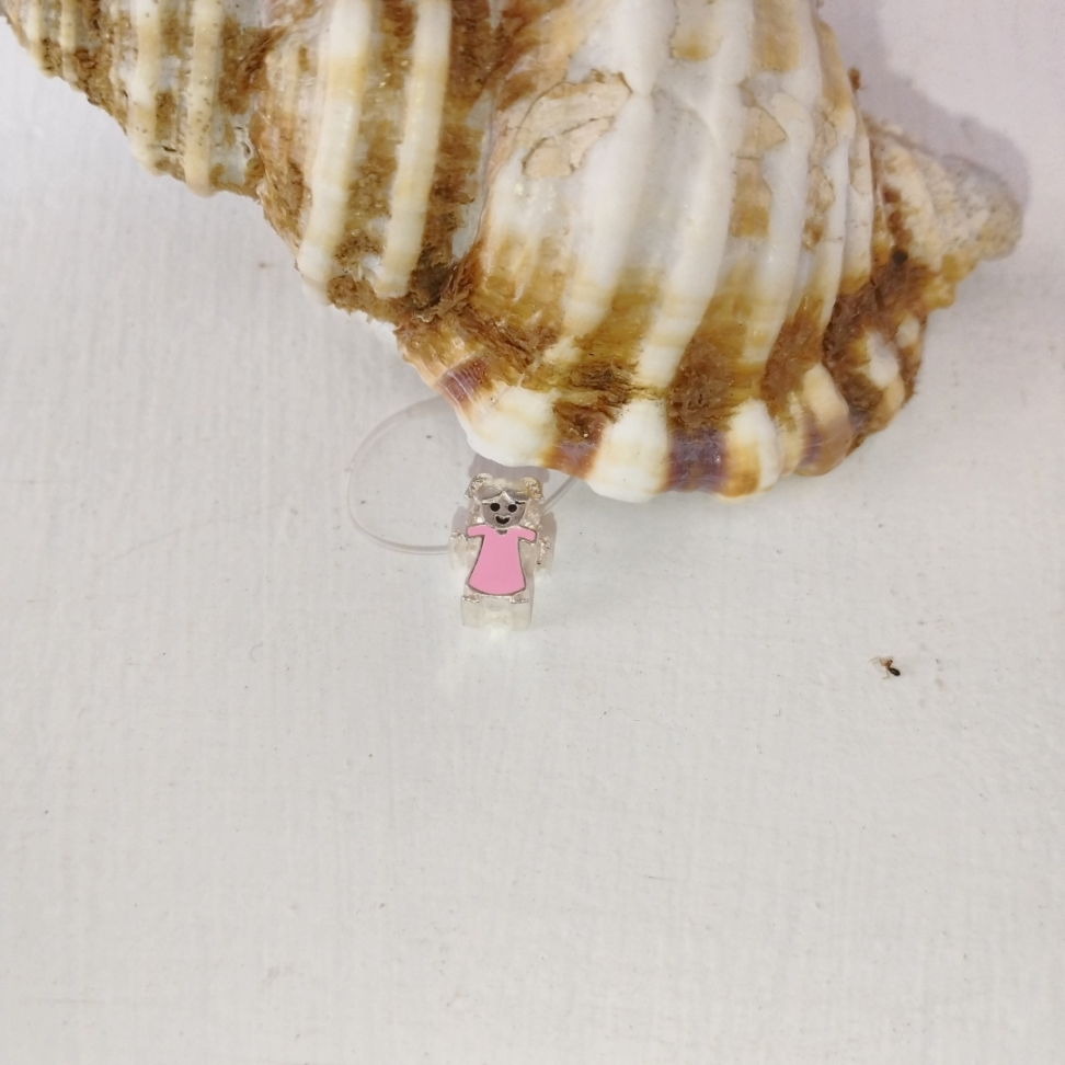 Berloque entremeio menina rosa - #3