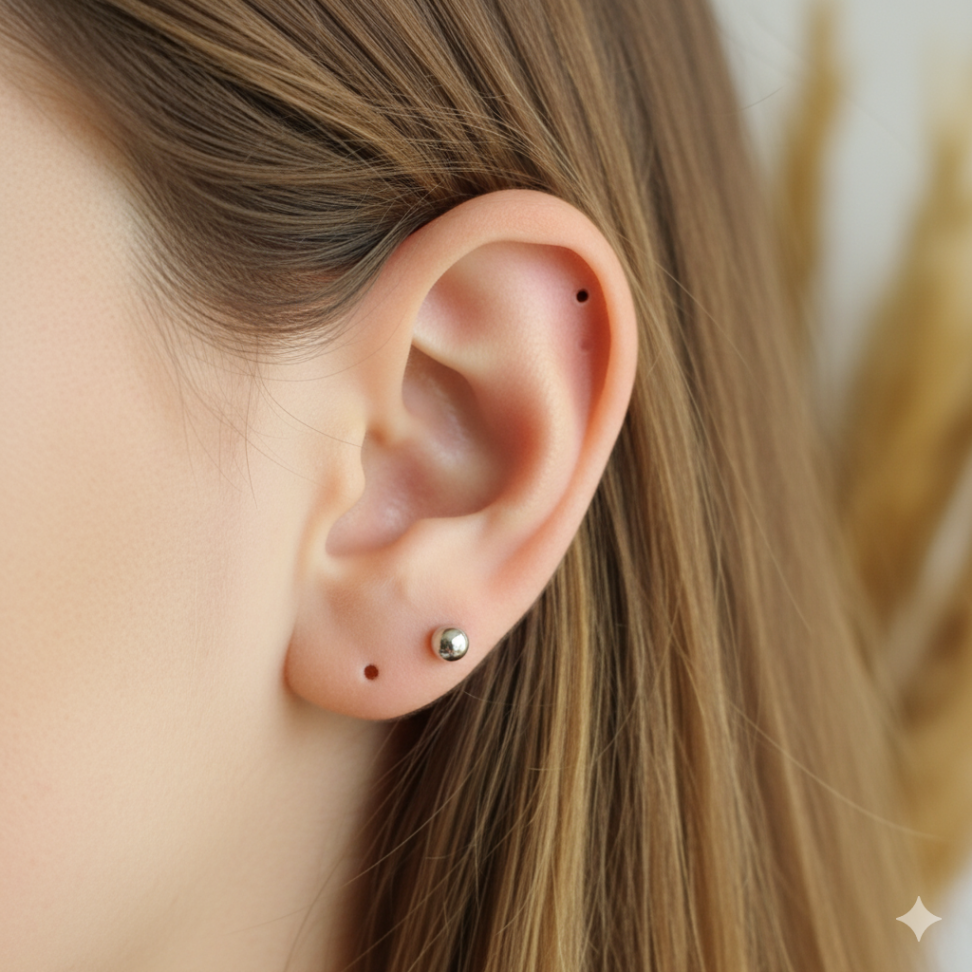 Segundo furo prata 3 mm - #2