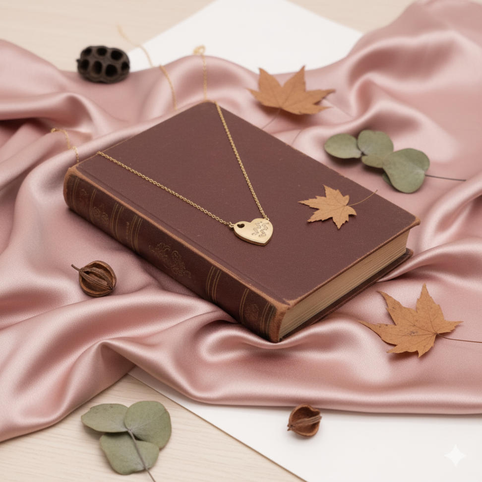 Colar coração signo - Aquário - #2