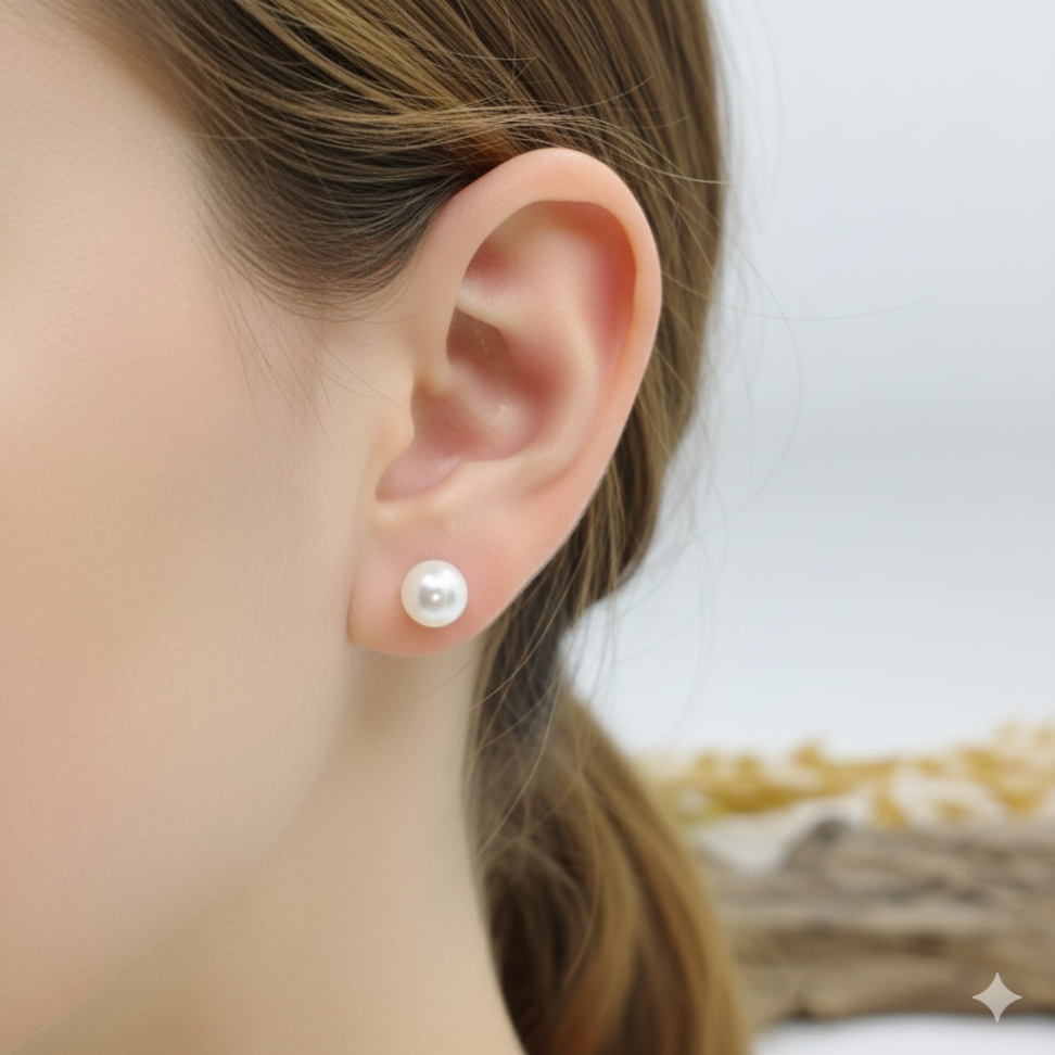 Brinco pérola 10 mm - #2