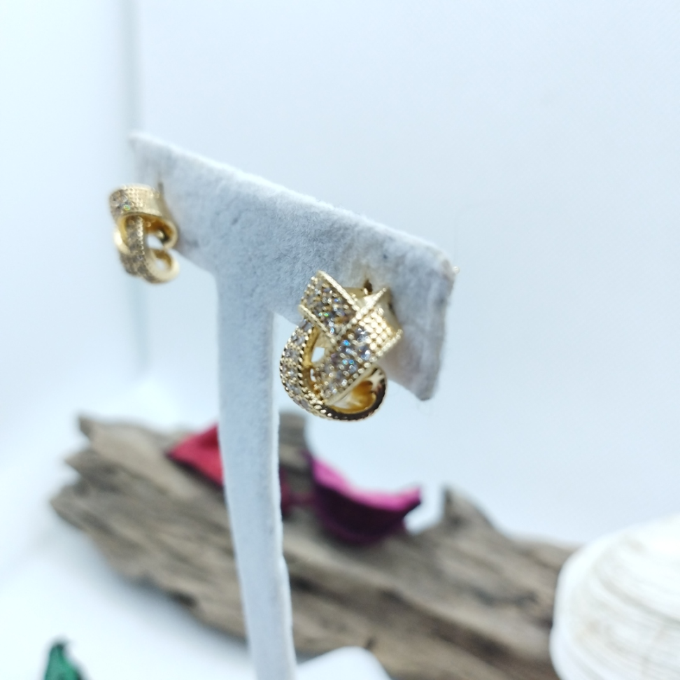 Brincos Cesta Cravejados - #2