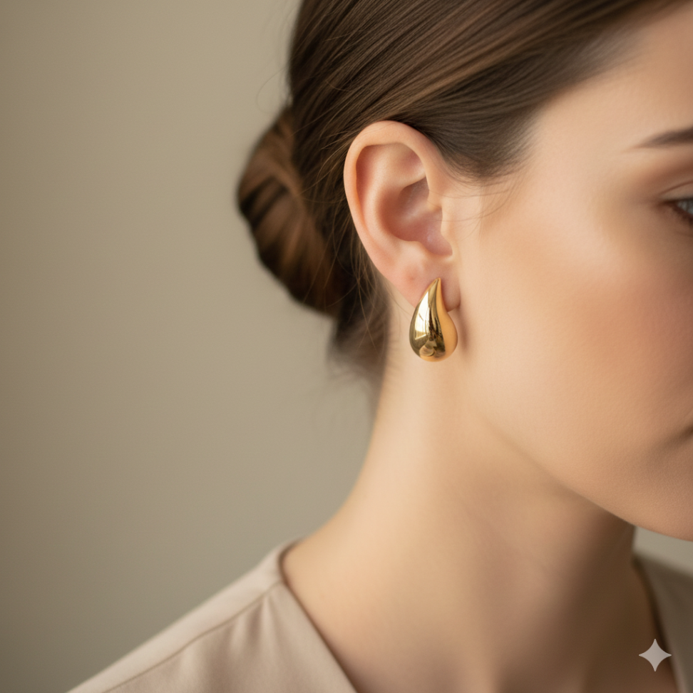 Brinco gota médio - #2