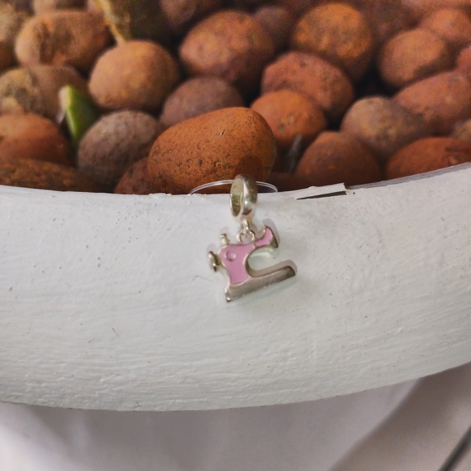 Berloque máquina de costura rosa - #2