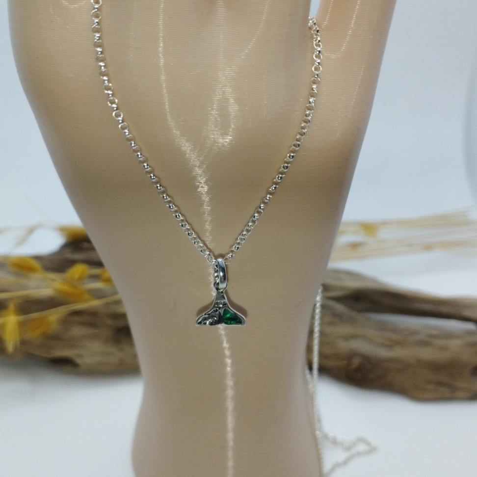 Colar com pingente de sereia com abalone - #4