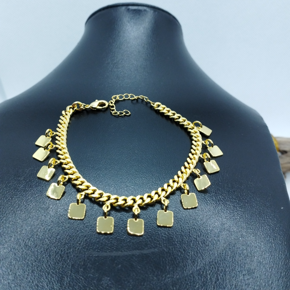 Pulseira Grumet Pingetes Quadrados lisos - #2