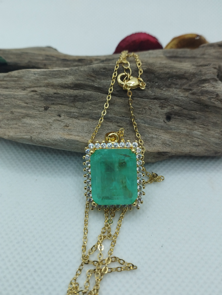 Colar Quadro Fusion Verde Esplendor - #3