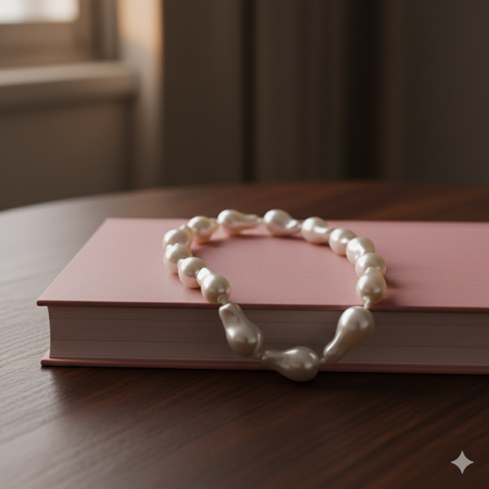 Colar de pérolas barroca orgânico - #3